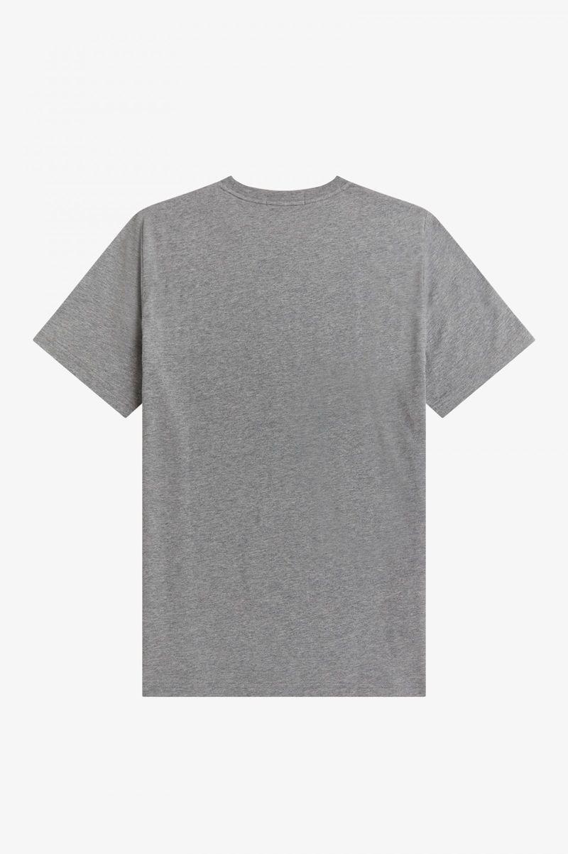 Grey Fred Perry Laurel Wreath Men's T Shirts | PH 1703EBCX